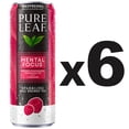 thumbnail image 2 of Pure Leaf Mental Focus Raspberry Tea Sparkling Real Brewed Iced Tea Cans, 12 fl oz, 6 Count pack​, 2 of 5