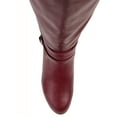 thumbnail image 5 of Journee Womens Ivie Extra Wide Calf Stacked Heel Riding Boots, 5 of 10