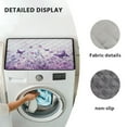 thumbnail image 6 of TSOVTHRID Watercolor Purple Daisy Butterfly Print Washing Machine Dust Cover Mat Washer Dryer Top Cover Mat Waterproof Cover Mat for Washer Microwave refrigerator, 6 of 8