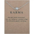 thumbnail image 4 of Circle Crystal Clavicle Chain Card Necklace Personalized Jewelry Gift Holiday Necklace, 4 of 9