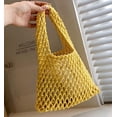thumbnail image 3 of Kukuzhu Mesh Tote Bag Women's Woven Handbags Summer Travel Purse Handbag Large Hobo Bag Texture Shoulder Bag, 3 of 7