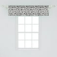 thumbnail image 2 of Alphabet Window Valance, Uppercase English Letters on a Plain Background Repetitive Scene, Curtain Valance for Kitchen Bedroom with Rod Pocket, 54" X 12", Charcoal Grey and White, by Ambesonne, 2 of 3