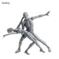 thumbnail image 2 of Figuarts Body Body-Chan Body-Kun Grey Color Ver Black PVC Action Figure Collectible Model Toy, 2 of 5