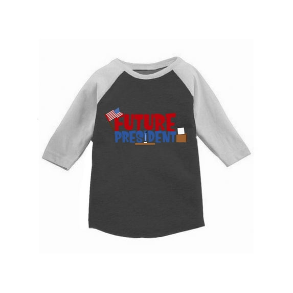 Awkward Styles Future President Toddler Raglan Cute President Baseball Shirts for Kids Funny Birthday Gifts Political Jersey Tshirts for Boys Political Jersey Tshirts for Girls Us Gifts