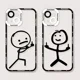thumbnail image 3 of Funda De Teléfono Cartoon Matchman Para iPhone 15 Pro Max 14, 3 of 7