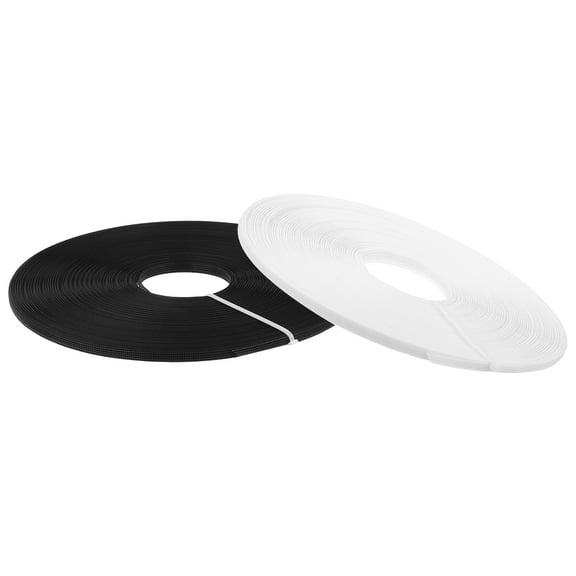 Boning for Sewing, 2Pack 100 Yards 6mm - Polyester Cotton Covered Corset Boning for Wedding Dress (Black, White)