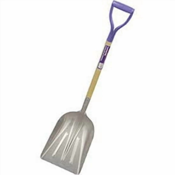 Bon Tool Co. Scoop Shovel, Aluminum Scoop, 43"L Hardwood Handle