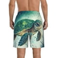 thumbnail image 3 of Naloa Watercolor Turtle1 Men's Beach Shorts, Surfing shorts, Swim trunks, Quick Dry Swim Trunks for Surfing Beach Fun - XX-Large, 3 of 9