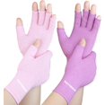 thumbnail image 1 of GHSDFBB 2 Paires de Gants pour Arthrite pour Femmes pour Douleur, Gants de Compression pour Main pour Tunnel Carpien, Rhumatoïde, Tendinite, Gants Sans Doigts pour Douleurs d'Arthrite, RSI, Dactylographie pour Hommes (Rose + Violet), 1 of 7