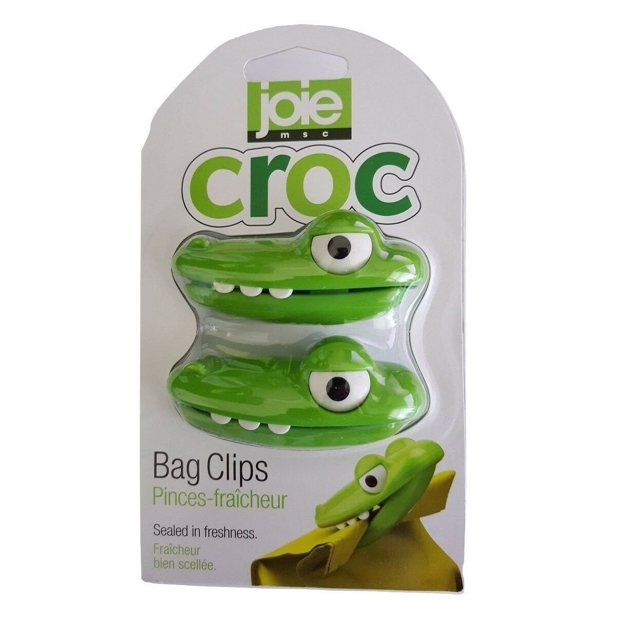 Joie Crocodile Kitchen Gadgets Scrub Brush Peeler Seald Bag Clips