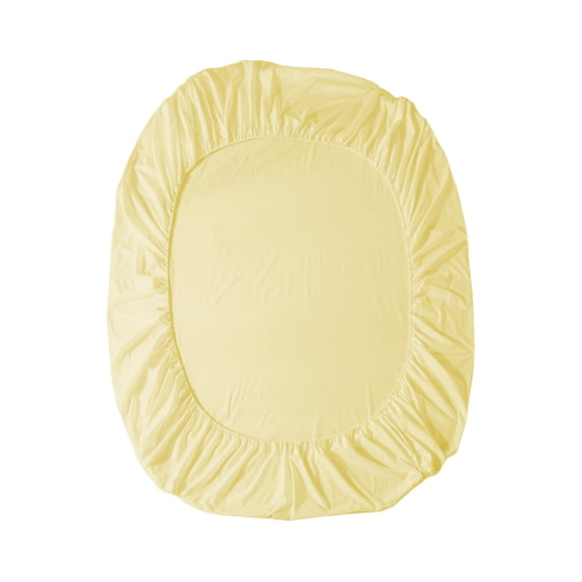 Maplenight Premium King Size Cooling Fitted Sheet for Hot Sleepers - Solid Color, Machine Washable, Ash Proof, Breathable - Multiple Colors Available Yellow