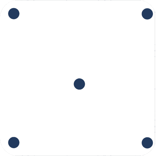 Polka Dot - White/Navy Blue