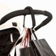 thumbnail image 2 of Ganchos para cochecito de bebé, 2 piezas Ganchos para cochecito con mosquetón Organizador para colgar bolsos, bolsas de pañales, bolsas de compras. El clip se adapta a sistemas de viaje individuales/gemelos, asientos de automóvil y corredores (negro, 71 x 135 mm). Sailing Electrónica, 2 of 5
