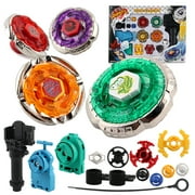 OZS Metal Fusion Starter Set with 4D Launcher Grip Burst Battle Set Gift