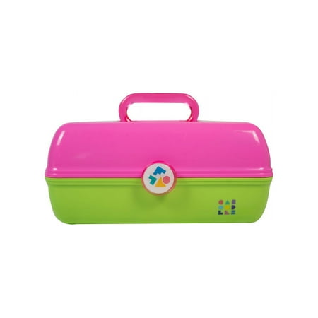 Caboodles On the Go Girl Cosmetic Case, Neon Green & Pink