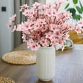 thumbnail image 5 of ﻿ HUIANER 8Pcs Artificial Cherry Blossom Branch Spring Flowers Silk Peach Flowers Fake Plants Arrangement for DIY Garden Home Wedding Party Décor, Pink, 5 of 8