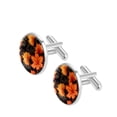 thumbnail image 2 of Maple Leaves Stylish Stainless Steel Cufflinks Set for Men – for Dress Shirts and Suits – Ideal for Formal Events, 2 of 6