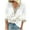 White, variant on LEAVINGSUO Long Sleeve Shirts for Women, Fall Womens Tops Fashion Women's Summer V-Neck 3/4 Sleeve Print Casual T-Shirt Blouse