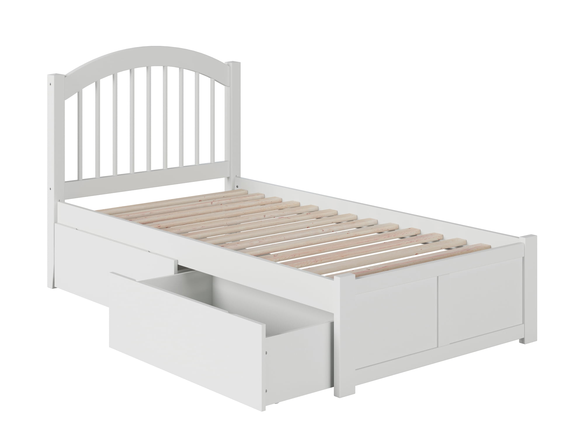 Windsor Twin XL Platform Bed with Flat Panel Footboard and 2 Urban Bed