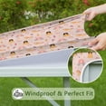 thumbnail image 6 of Princess Carriage Pattern Square Fitted Tablecloth with Elastic Edge,Square Table Cover,Washable Elastic Table Cover for Home Kitchen Party Decor 36"x36", 6 of 6