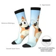 thumbnail image 4 of Silaia Bluey Print Adult Socks, Athletic Socks, Mens and Womens Crew Cushion Socks,Work Athletic Running Socks,Casual Breathable Socks, 4 of 6