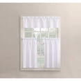 thumbnail image 4 of No. 918  Martine Solid Microfiber 3-piece Kitchen Curtain Valance and Tiers Set, 4 of 5