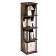 thumbnail image 2 of Furinno FLEXI 4-Cube Corner DIY Stackable Separable Display Bookcase Amber Pine, 2 of 4