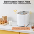 thumbnail image 5 of 15-in-1 3LB Bread Maker Machine with Nonstick Ceramic Pan Gluten Free Setting Digital Programmable 3 Loaf Sizes 3 Crust Colors White, 5 of 6