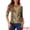 Apricot-Tiger, variant on Women's Halloween Costume 1/2 Sleeve Floral Top L Black