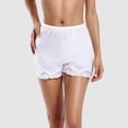 thumbnail image 2 of KKBOTIVE Women Culotte Half Slips Satin Pettipants Under Dresses Lace Trim Pants Elastic Waist Liner Slip Shorts, WH2 Size: XL, 2 of 6
