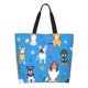 thumbnail image 1 of Balery Cute Dogs Bolsa Tote Estilo Estético con Cremalleras, Bolsa de Hombro, Bolsa de Compras Grande y Plegable, 1 of 8