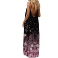 thumbnail image 5 of PNTUTB Women's Summer Fashion Printed Sleeveless Backless Casual Loose Comfortable Spaghetti Strap Maxi Dress, 5 of 6