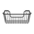 thumbnail image 2 of Oceanstar Stackable Metal Wire Storage Basket Set for Pantry, Countertop, Kitchen or Bathroom – Black, Set of 2, 2 of 5