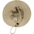 thumbnail image 4 of Unisex Cotton Boonie Hat Summer Outdoor Packable Fishing Bucket Hat Beach Sun Hat with String for Women Men, 4 of 5