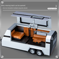 thumbnail image 4 of Camioneta pickup Concept Edition 1:32 + RV, juguete de modelo de coche Huili acústico-óptico de aleación de seis aperturas, 4 of 5