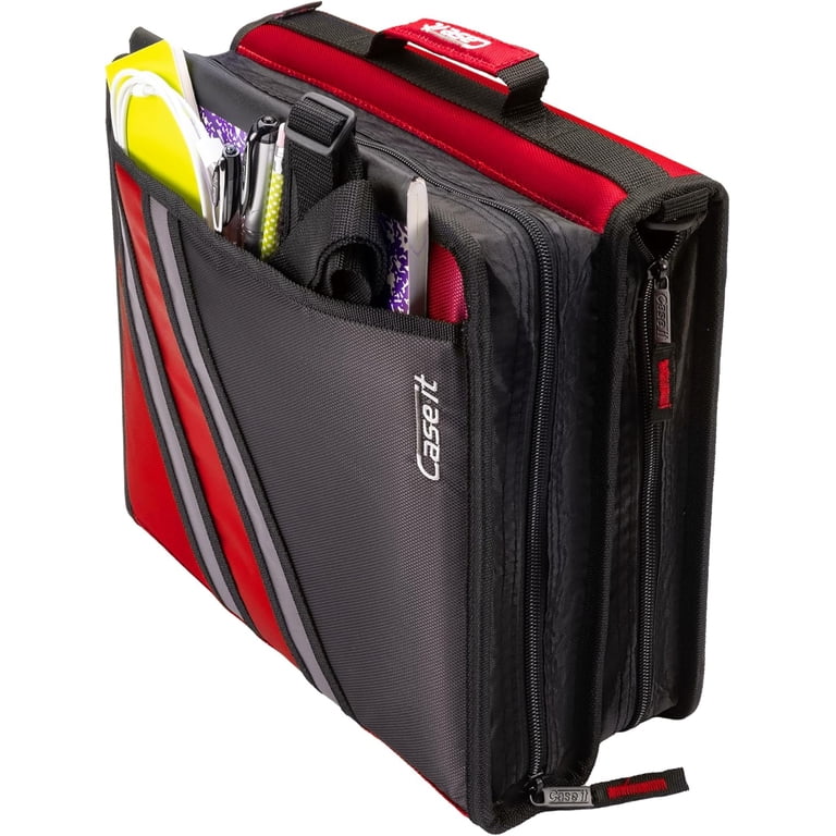 Case-it Z-Binder: 2-in-1 Zipper Binder, 1.5 Inch D-Ring, Multiple