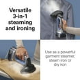 thumbnail image 4 of Durathon 3-in-1 Handheld Garment Steamer and Iron for Clothes, Removable 300 ml Water Reservoir, Blue, 4 of 10