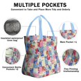 thumbnail image 3 of Boho Bohemia Flower Drawstring Lunch Bag Women - Drawstring Lunch Bag Insulated for Work Office - Stain-Resistant Large Lunchbags for Women with Multi-Pockets, 3 of 6