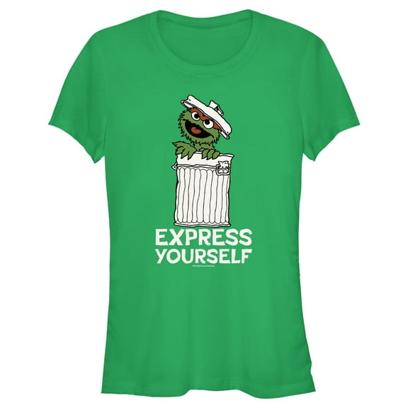 Junior's Sesame Street Oscar the Grouch Express Yourself Graphic T-Shirt