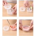 thumbnail image 3 of Onigiri Mold for Sushi Maker, Non-stick Rice Ball Mold for Donut Maker, 2pcs PP Silicone Rice Mold Tool Set, 3 of 5