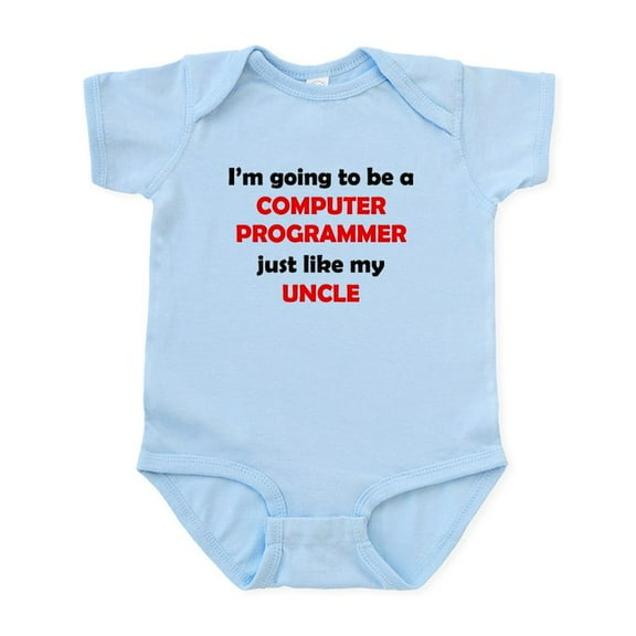 CafePress - Computer Programmer Like My Uncle Body Suit - Baby Light Bodysuit, Size Newborn - 24 Months