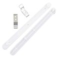 thumbnail image 3 of Flip Up Door Track for Cabinets, Hidden Side Mount Rails for Bookcases, Durable Plastic, Easy Installation, Smooth Sliding Performance, 3 of 3
