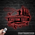 thumbnail image 2 of Craftnamesign Custom Fishing Metal Wall Art, Fishing Sign, Fishing Decor, Fishing Gifts for Men, 2 of 5
