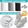 thumbnail image 4 of 6 Pairs Elastic Shoelaces with Metal Clasp Elastic Shoelaces No Tie Metal Locking Shoelaces Metal Button Shoelaces Replacement Shoe Laces for Sneakers, 4 of 6