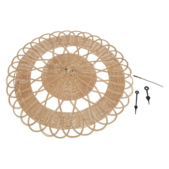 Wall Clocks Vintage Wall Clock Willow Rattan for Creative Modern Clock Wall Decoration Living Room Mute Clock