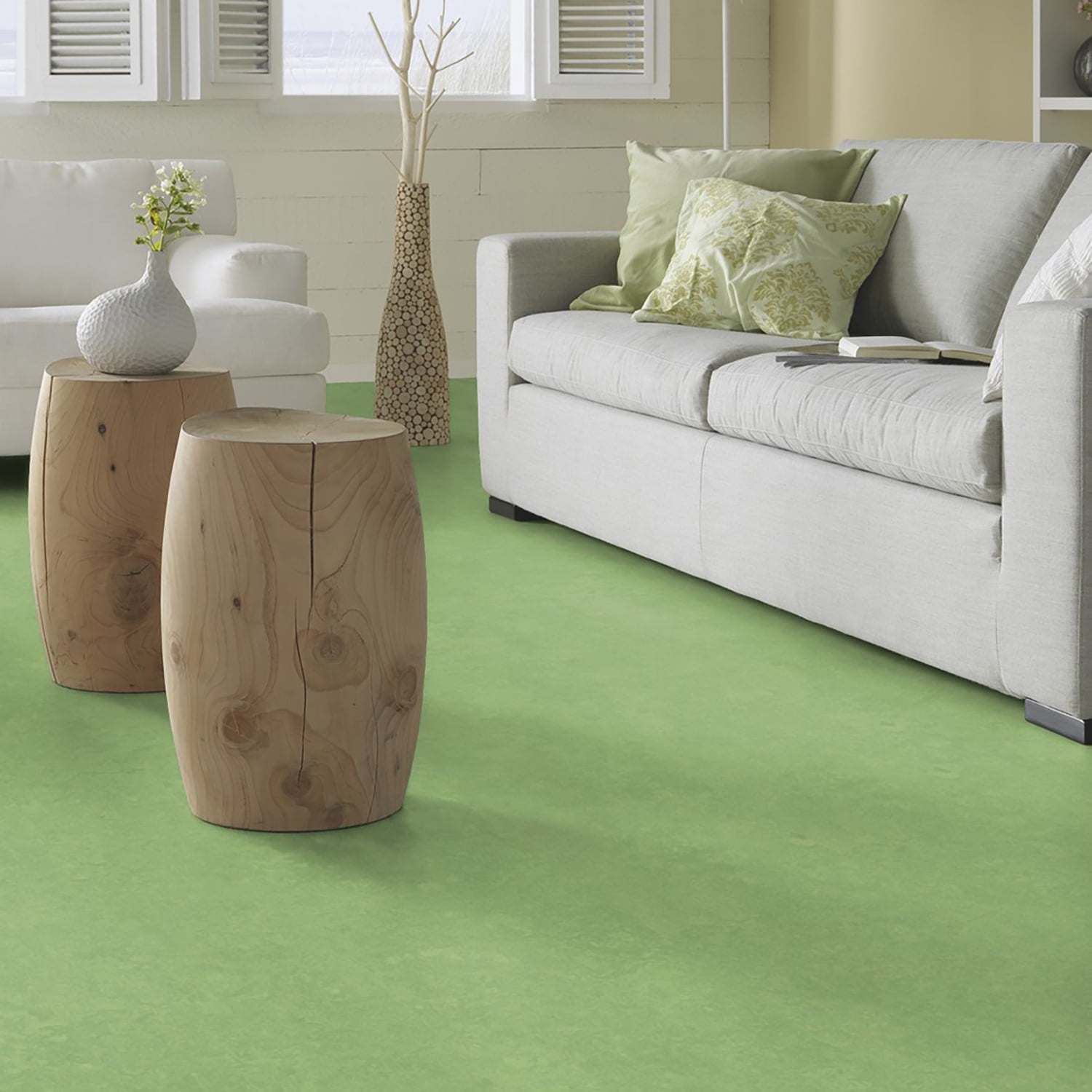 Forbo Flooring Marmoleum Cinch Loc Seal 11.81" x 11.81" Laminate Square in Leaf 6.78 Sq ft