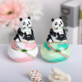 thumbnail image 2 of Joyero Saini Panda Esmalte Metal Crafts Verde Rosa, 2 of 8
