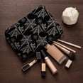 thumbnail image 7 of Halloween Zipper Cosmetic Bag, Multi Patterns Spooky Makeup Pouch, Reusable Canvas Travel Storage Bag for Toiletries, Accessories, Vanity Organizer, 7 of 7