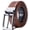 Burnt Umber/Black, variant on Marino Reversible Leather Belt For Men - Classic Dress Belt 1.25" Wide - With Removable Rotating Buckle