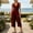 Wine, variant on IUYRTFE Women Cotton Linen V Neck Button Down Jumpsuit Sleeveless Wide Leg Romper with Pockets